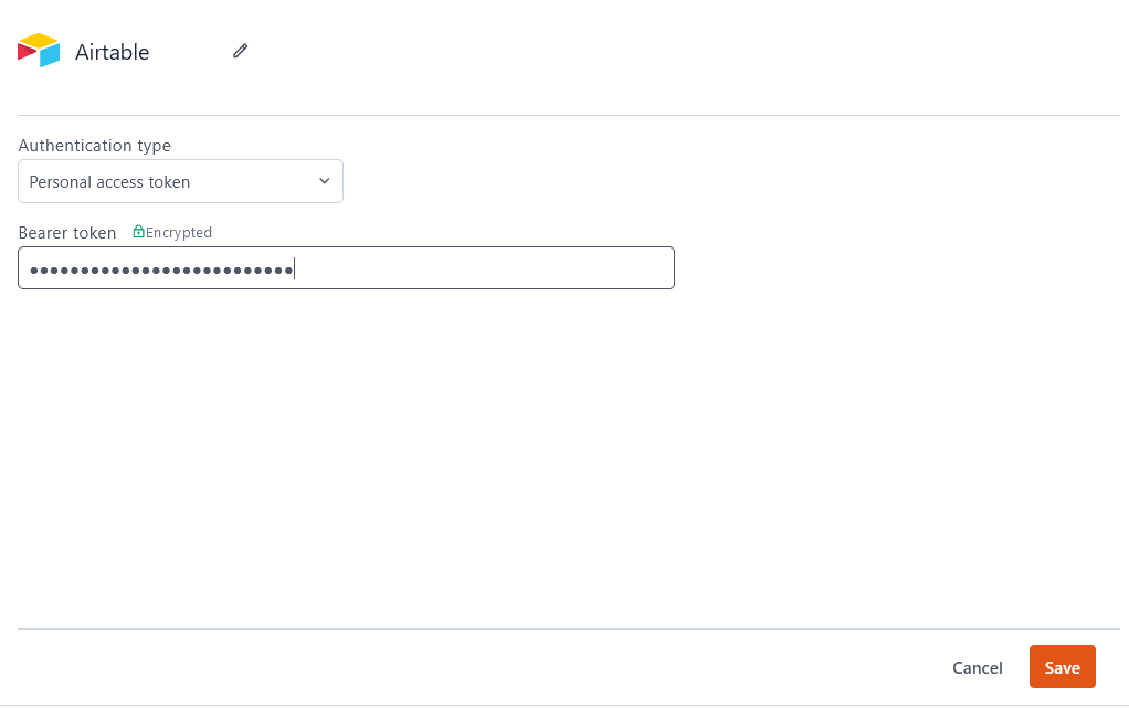 Configuring an Airtable datasource